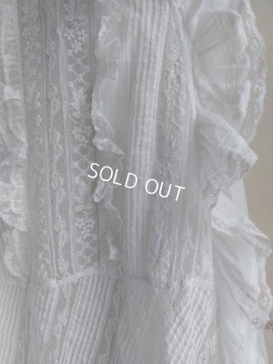 画像2: アンティークレース洗礼ベビードレス