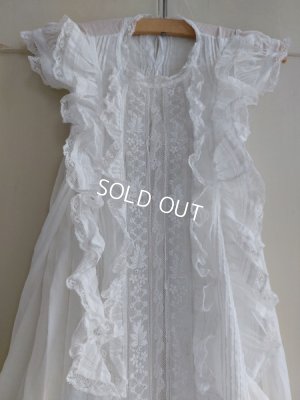 画像5: アンティークレース洗礼ベビードレス