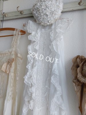 画像6: アンティークレース洗礼ベビードレス