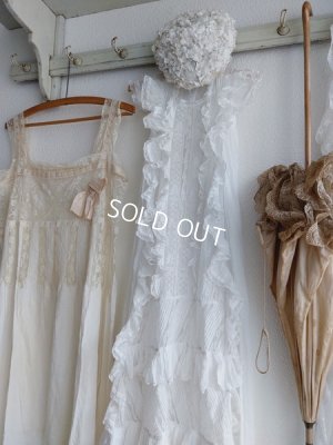 画像7: アンティークレース洗礼ベビードレス