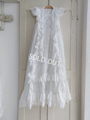 画像9: アンティークレース洗礼ベビードレス