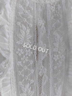 画像10: アンティークレース洗礼ベビードレス