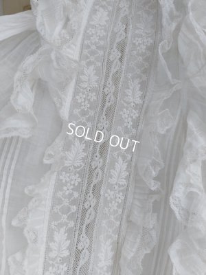 画像11: アンティークレース洗礼ベビードレス