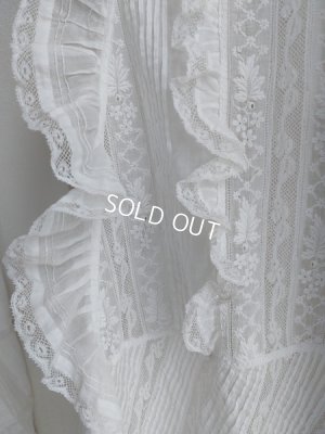 画像13: アンティークレース洗礼ベビードレス