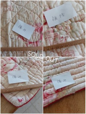 画像11: アンティークフレンチ花かご柄キルト