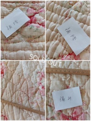 画像12: アンティークフレンチ花かご柄キルト