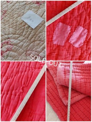 画像14: アンティークフレンチ花かご柄キルト