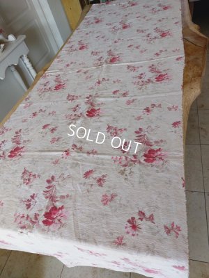 画像2: アンティークフレンチ花柄ファブリック
