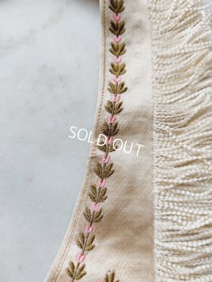 画像4: アンティーク花柄刺繍付け襟