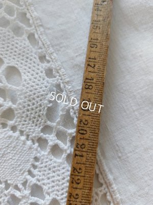 画像15: アンティークモノグラムリネンシーツ