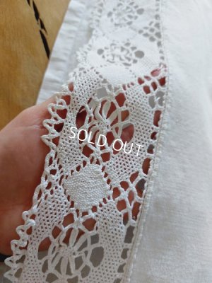 画像9: アンティークモノグラムリネンシーツ