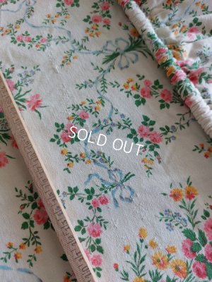 画像4: リボンとローズ柄ベッドカバー