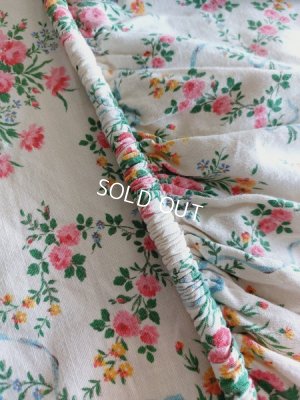 画像5: リボンとローズ柄ベッドカバー