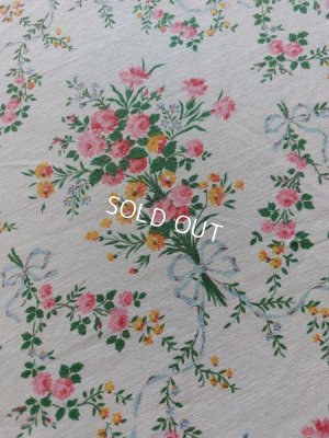 画像8: リボンとローズ柄ベッドカバー