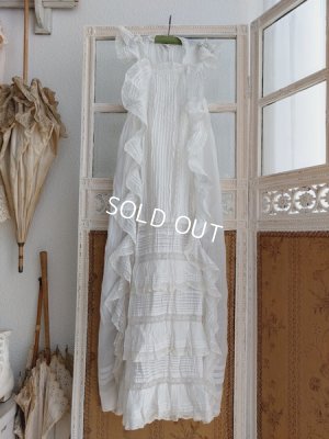 画像2: アンティークレース洗礼ベビードレス