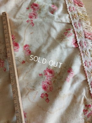 画像9: アンティークローズ柄フレンチカーテン(245×115)