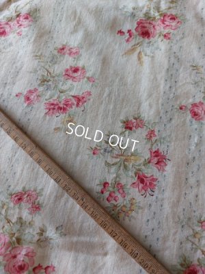 画像2: アンティークローズ柄フレンチカーテン(235×204)