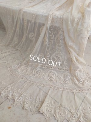 画像4: アンティークレースベッドスプレッド