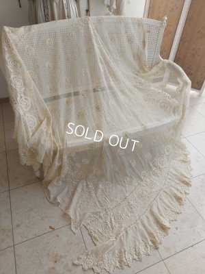 画像5: アンティークレースベッドスプレッド
