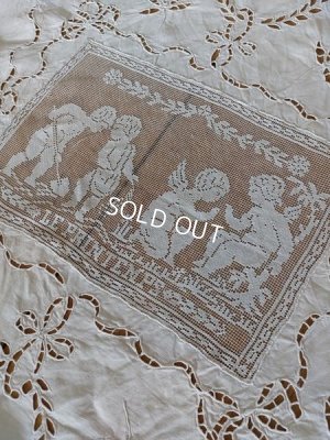 画像3: アンティークエンジェルフィレレースクロス