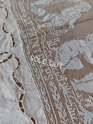 画像5: アンティークエンジェルフィレレースクロス