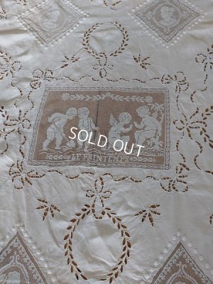 画像6: アンティークエンジェルフィレレースクロス