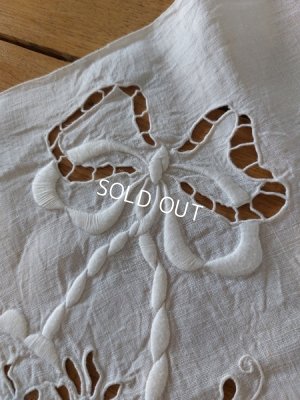 画像4: アンティーク花かご柄リネンカーテン