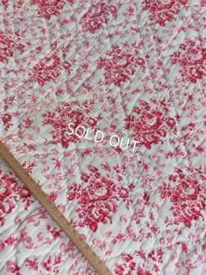 画像5: アンティークローズ柄フレンチキルト
