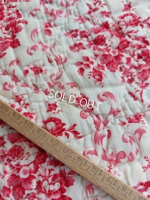 画像4: アンティークローズ柄フレンチキルト