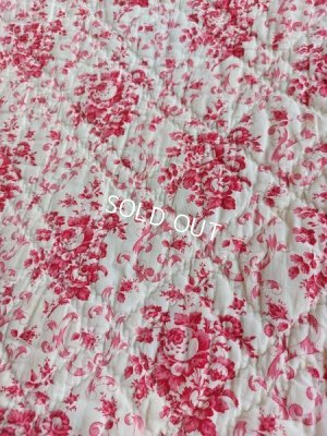 画像7: アンティークローズ柄フレンチキルト