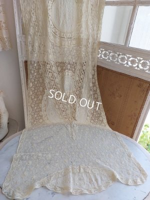 画像3: アンティークノルマンディレースカーテン