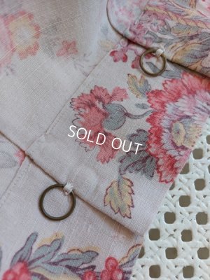 画像10: アンティーク花かご柄カーテン