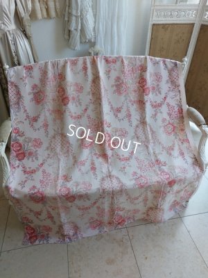 画像12: アンティーク花かご柄カーテン