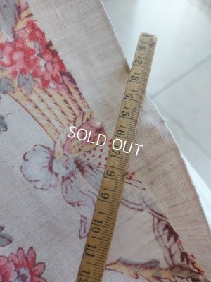 画像14: アンティーク花かご柄カーテン