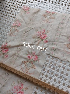 画像9: アンティークフレンチ花柄ファブリックはぎれセット