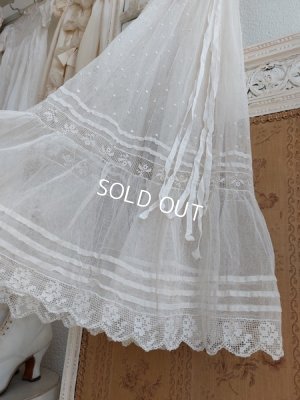 画像17: アンティーク洗礼式用レースベビードレス