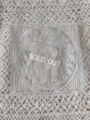 画像2: アンティークエンジェルフィレレースクロス