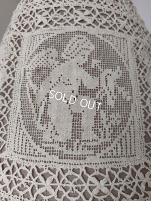 画像6: アンティークエンジェルフィレレースクロス