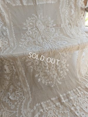 画像18: アンティークレーステーブルクロス