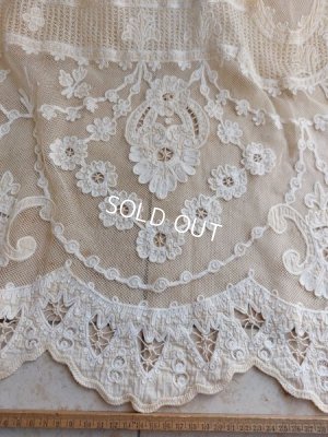 画像8: アンティークレーステーブルクロス