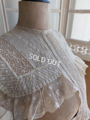 画像10: アンティークレース付け襟