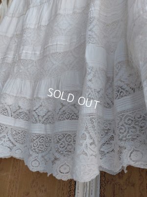 画像4: アンティークレースペチコート