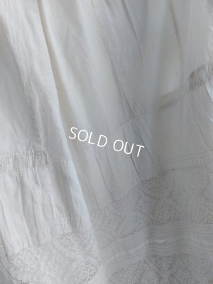 画像19: アンティークレースペチコート