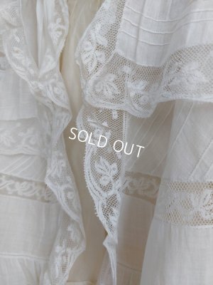 画像14: アンティークレースベビーケープ