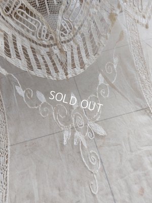 画像10: アンティークレースカーテン