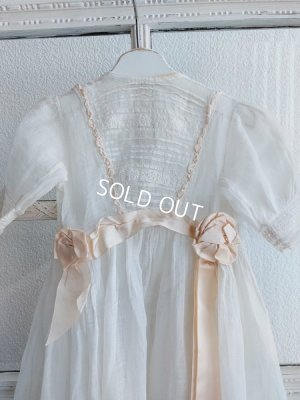 画像2: アンティーク洗礼式用ベビードレス