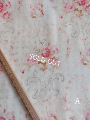 画像14: アンティークフレンチ花柄カーテン