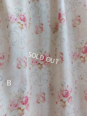 画像24: アンティークフレンチ花柄カーテン