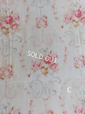 画像37: アンティークフレンチ花柄カーテン