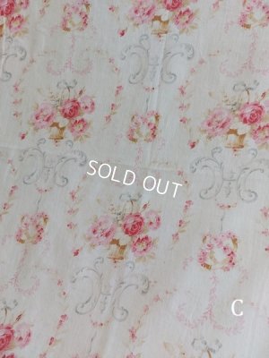 画像38: アンティークフレンチ花柄カーテン